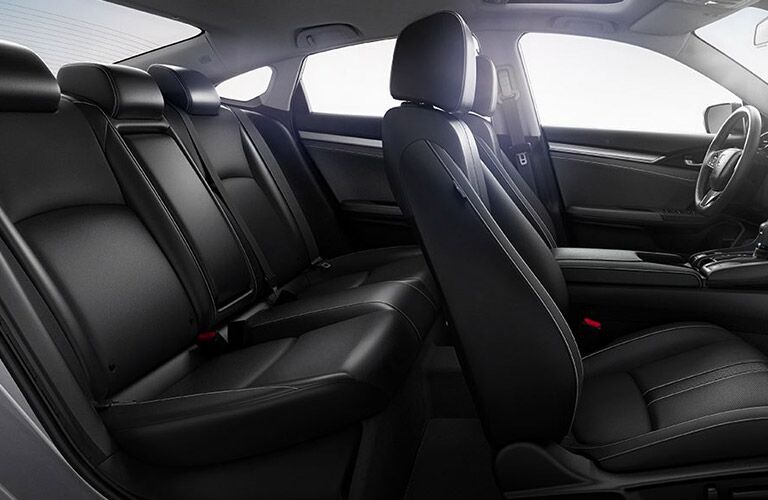 View of the seats in the 2018 Honda Civic sedan