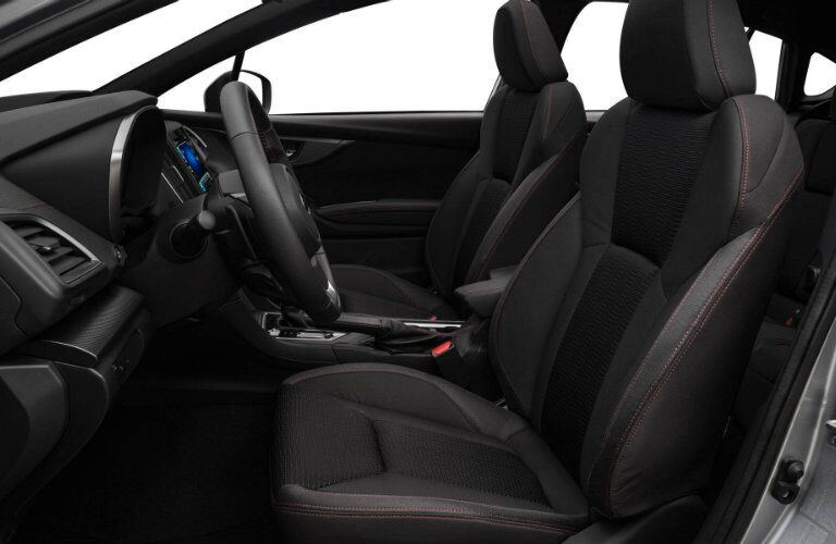 Front seats of the 2018 Subaru Impreza