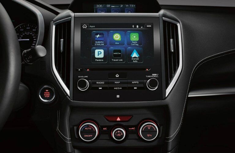 Touchscreen in the 2018 Subaru Impreza