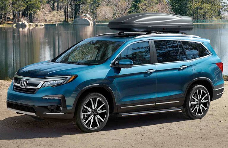 2019 Honda Pilot by the lake