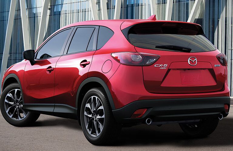 rearview and hatch of 2016 mazda cx-5