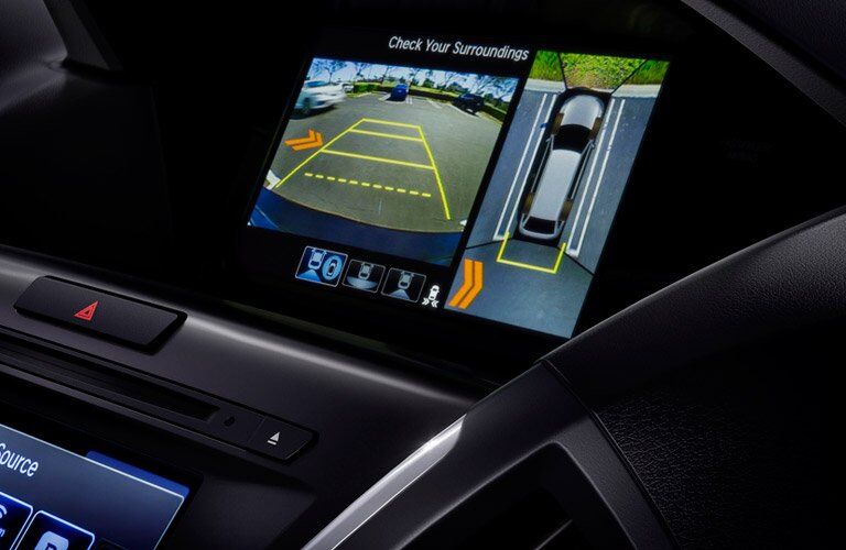 View of the 2017 Acura MDX's rearview camera
