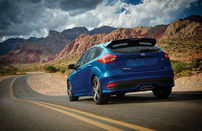 2017 Ford Focus driving down the highway