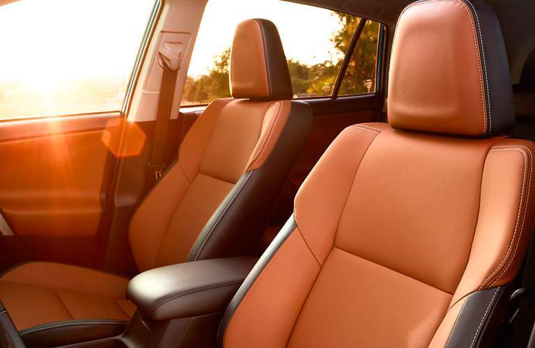 Front seats in the 2017 Toyota RAV4
