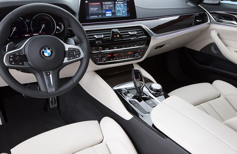 View of the 2018 BMW 5-Series' dashboard
