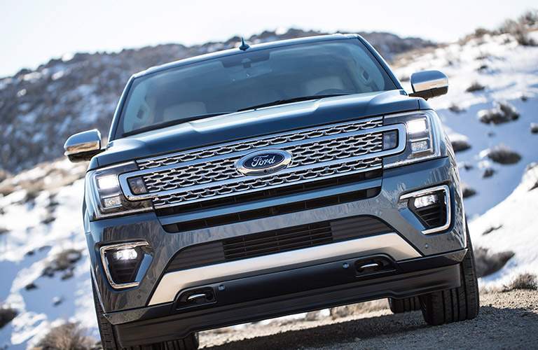 View of the grille of the 2018 Ford Expedition