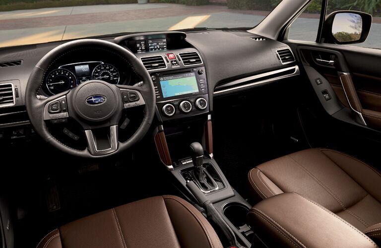 View of the 2018 Subaru Forester's dashboard