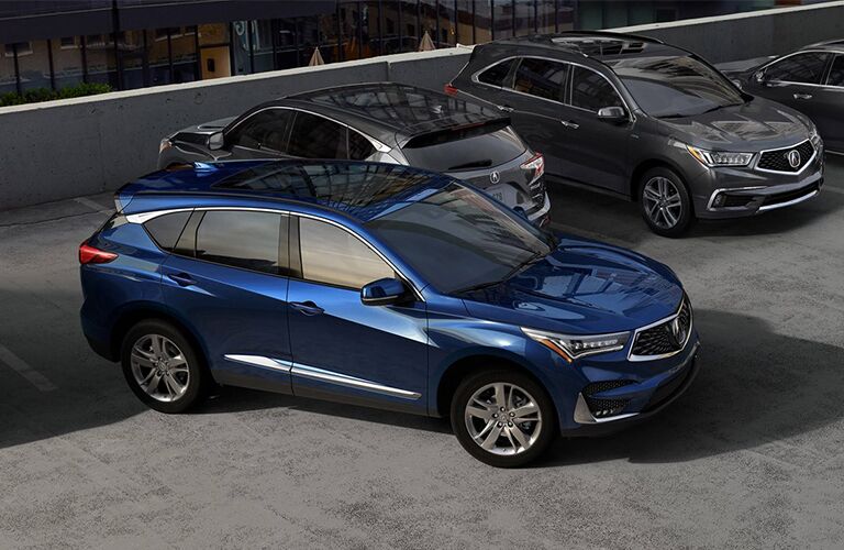 2019 Acura RDX parked on a parking ramp