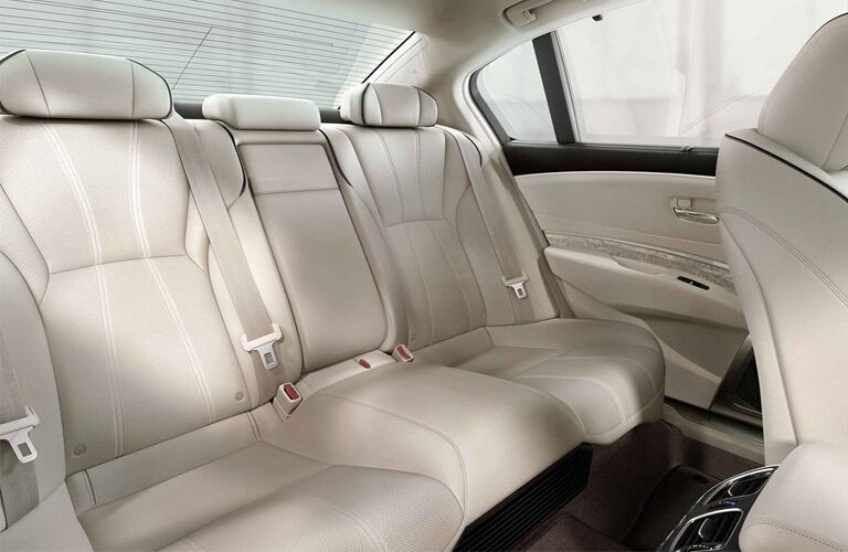 Rear seats in the 2019 Acura RLX
