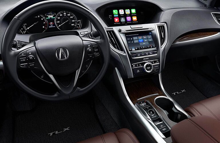 Steering wheel and dashboard of the 2019 Acura TLX