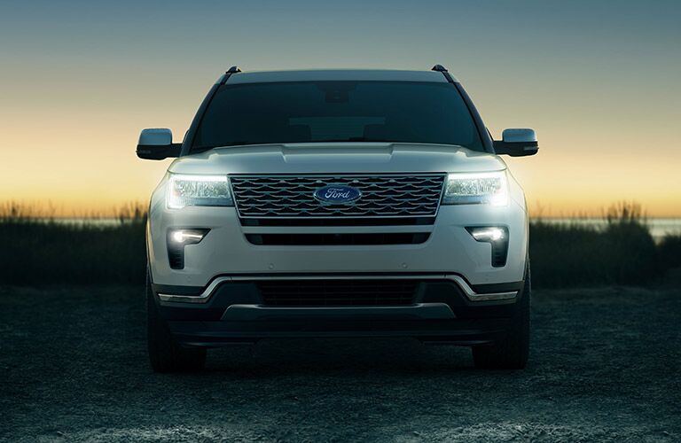 2019 Ford Explorer at sunset