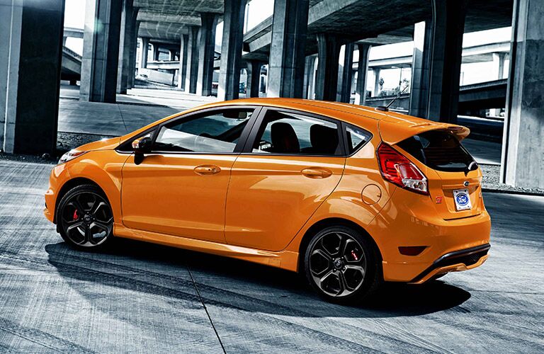 2019 Ford Fiesta parked in a parking structure