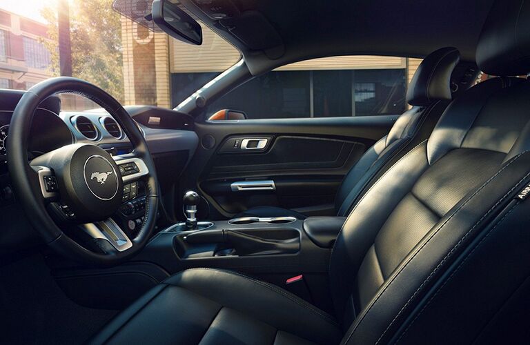 Front seats of the 2019 Ford Mustang