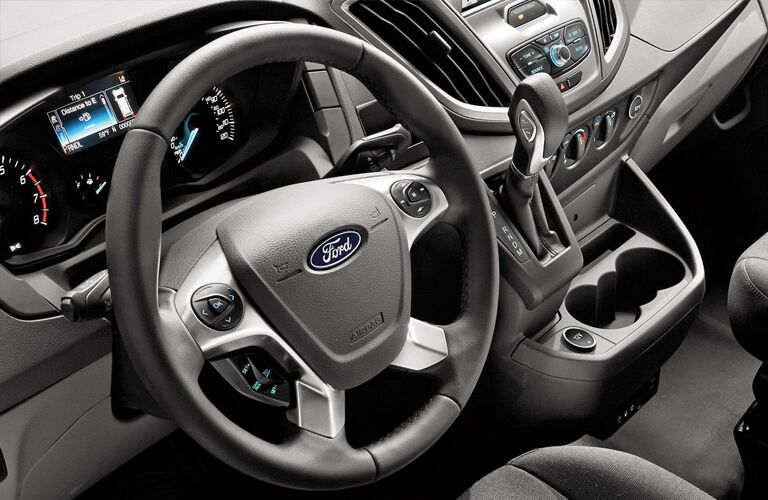 Steering wheel of the 2019 Ford Transit