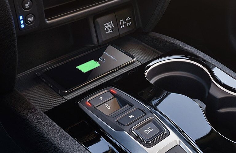 Wireless charging pad in the 2019 Honda Passport EX-L