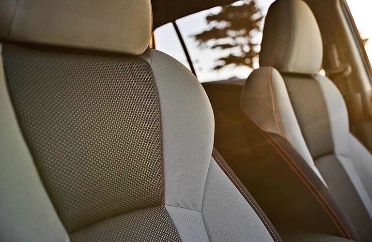 Detail of the seats in the 2019 Subaru Crosstrek