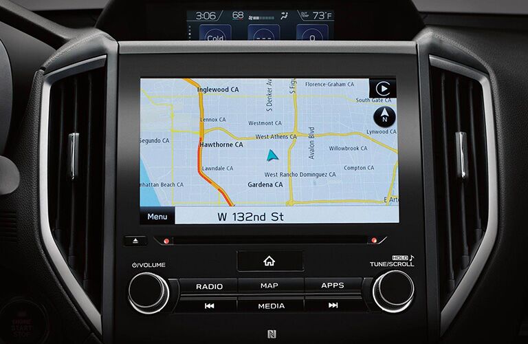 Touchscreen in the 2019 Subaru Crosstrek