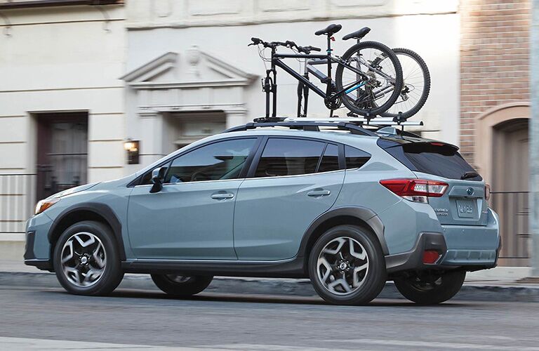 2019 Subaru Crosstrek with bikes on the roof