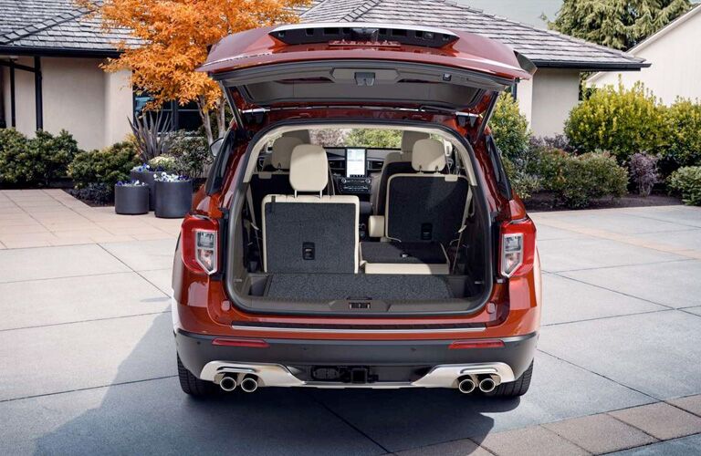 Open trunk in the 2020 Ford Explorer
