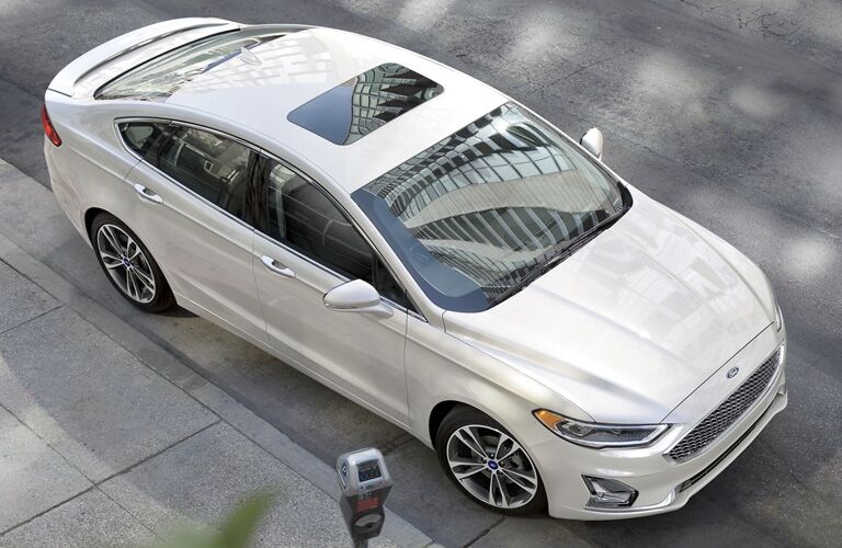 View of the 2020 Ford Fusion from above looking down