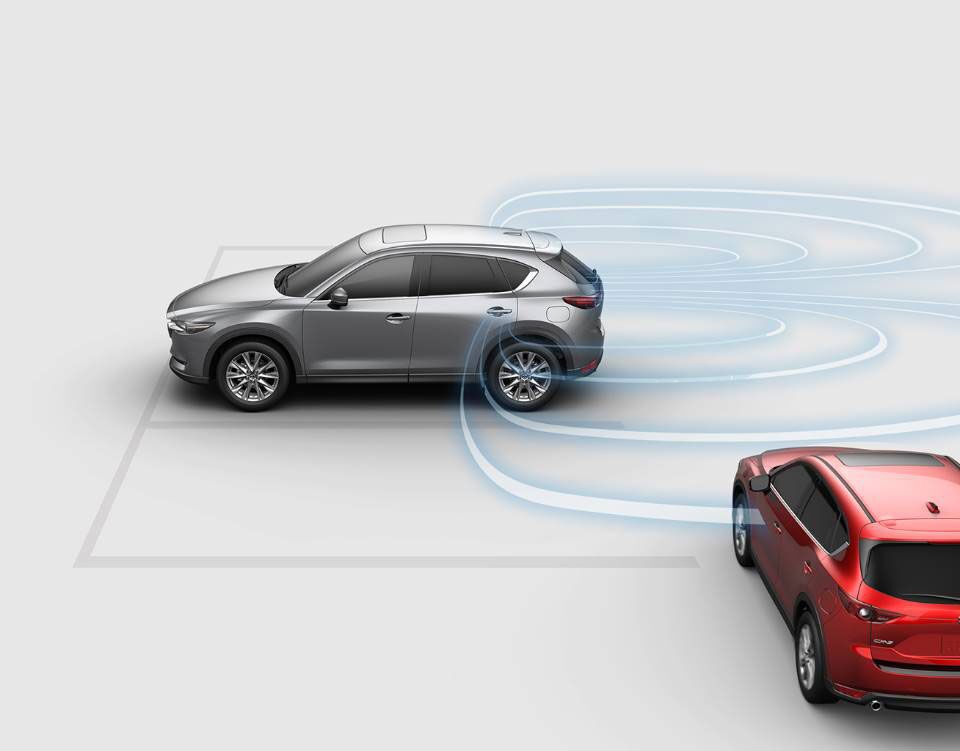 Illustration 2019 Mazda CX-5 i-ACTIVESENSE systems in action