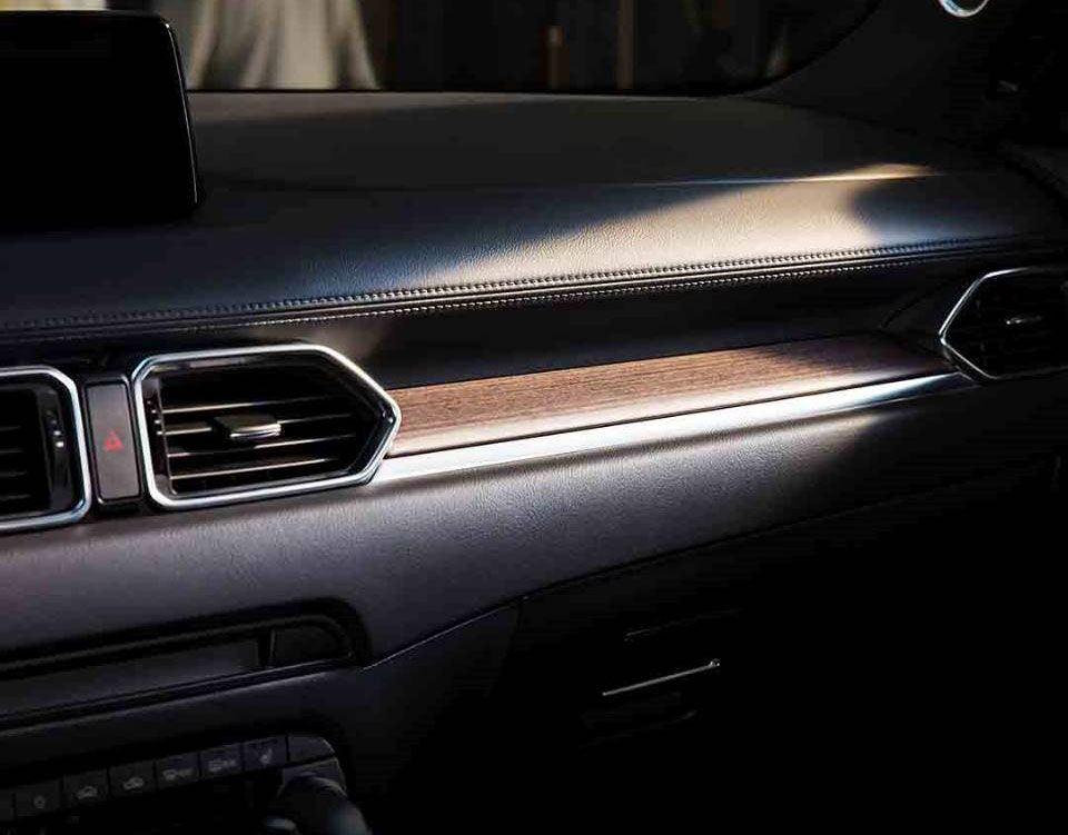 The front dashboard of a 2019 Mazda CX-5