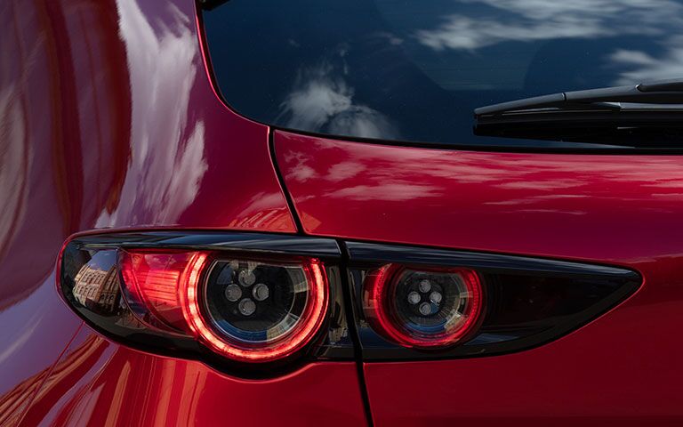 Rear Taillight of a 2019 Mazda3