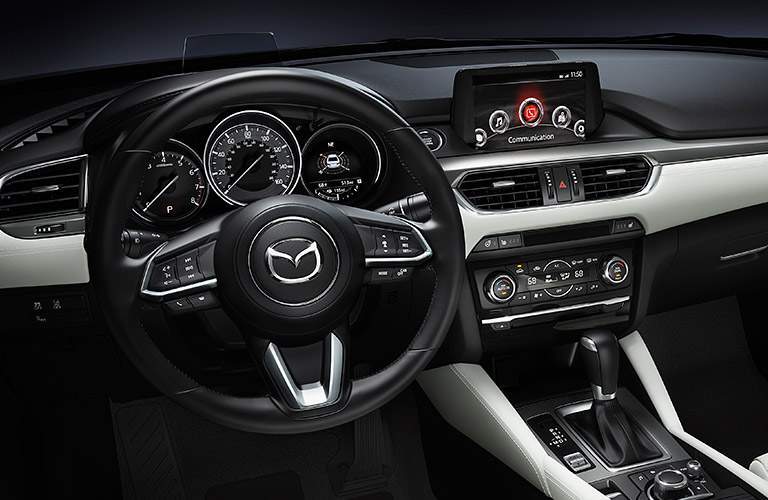 mazda6 steering wheel and dash