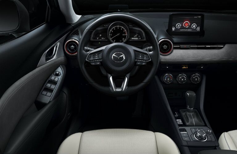 Mazda CX-3 steering wheel, dash