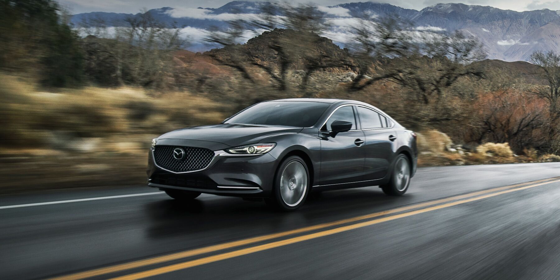 2020 Mazda6 driving down the highway