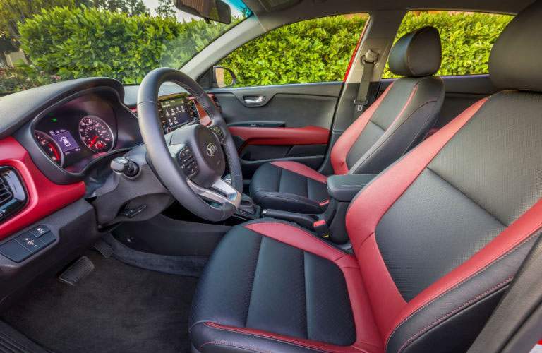 2018 Kia Rio interior seating and steering