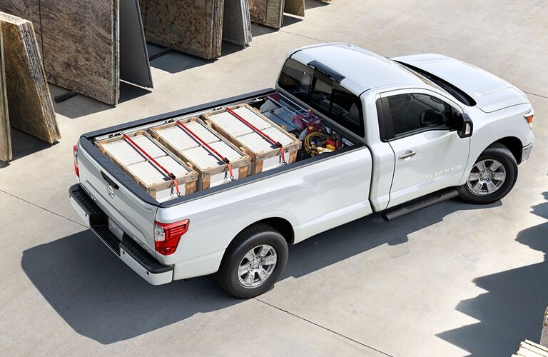 Nissan TITAN with a full bed of material