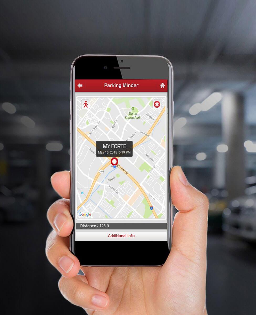 Parking Minder in the 2019 Kia Forte