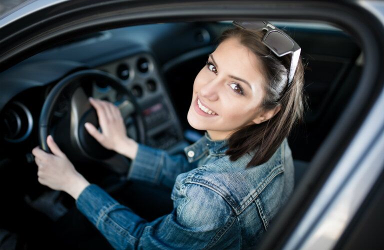 driver purchasing a used car
