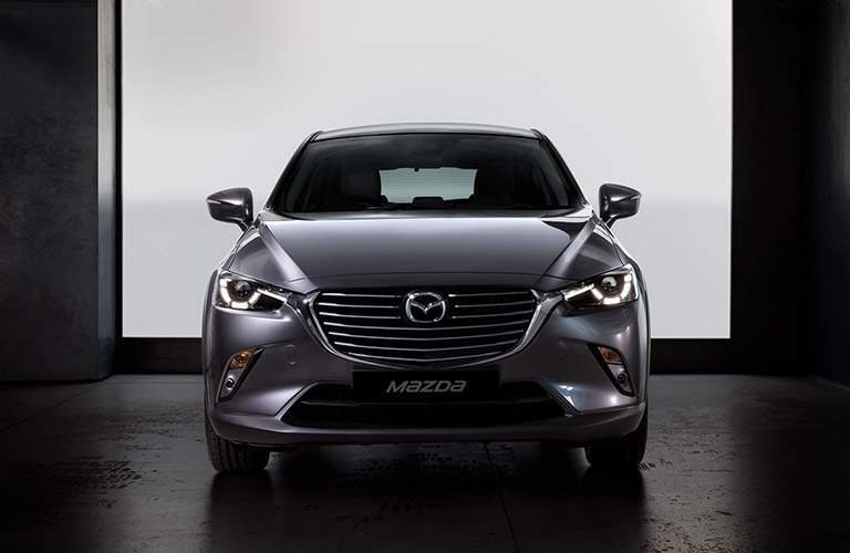 front of dark gray mazda cx-3