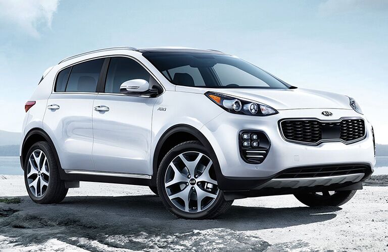 2019 Kia Sportage parked on snow