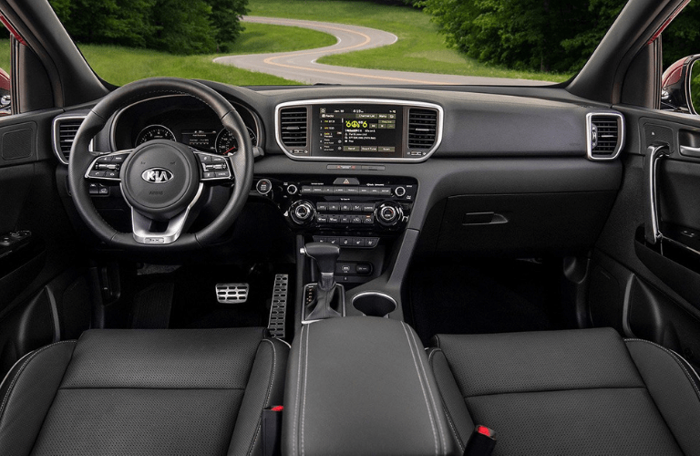 2020 Kia Sportage front dash view