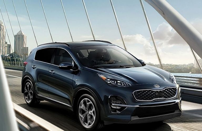 2021 Kia Sportage driving front view