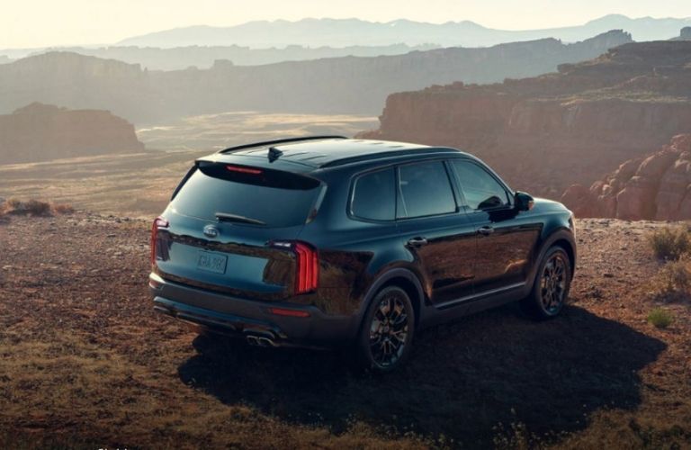 2021 Kia Telluride parked rear view