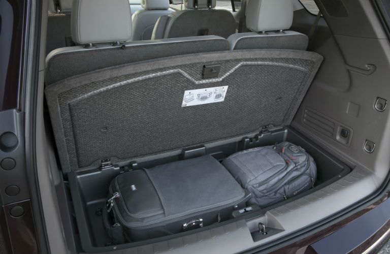 A photo of the storage options in the 2018 Traverse.