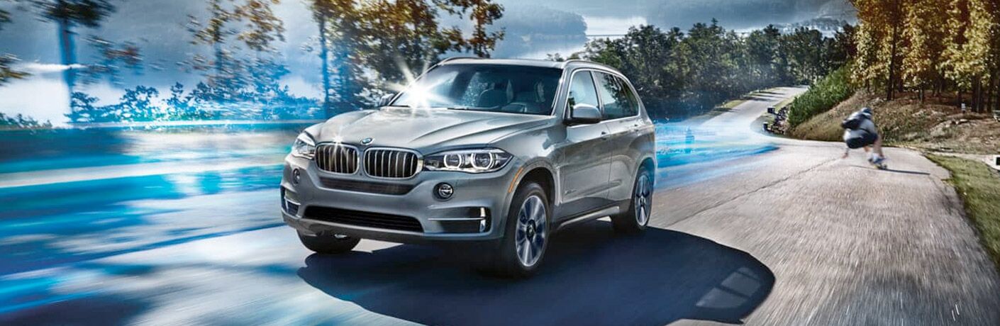 2018 BMW X5 silver front view