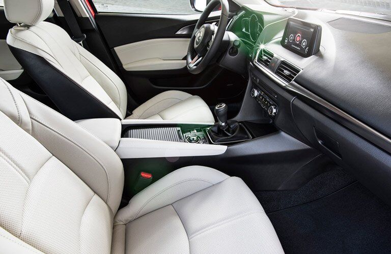 2017 mazda3 with white seats