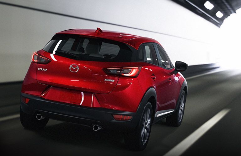 2018 Mazda CX-3 red back view