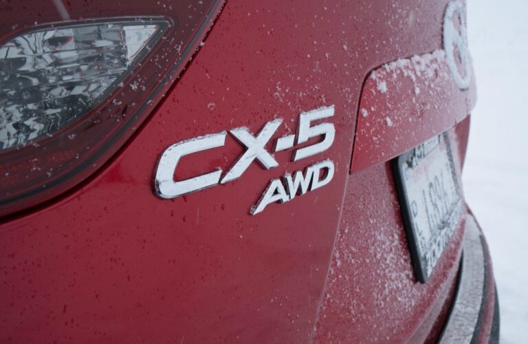2018 Mazda CX-5 red AWD badge