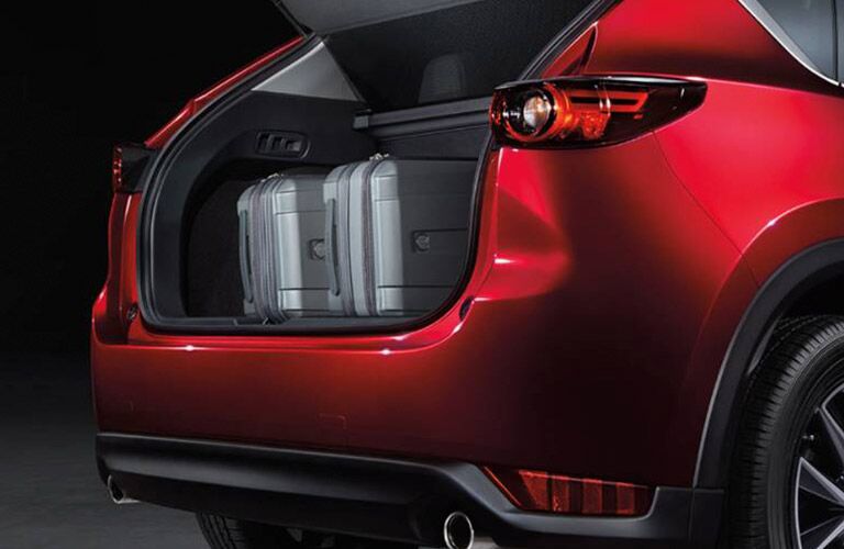 2019 Mazda CX-5 red back view with cargo