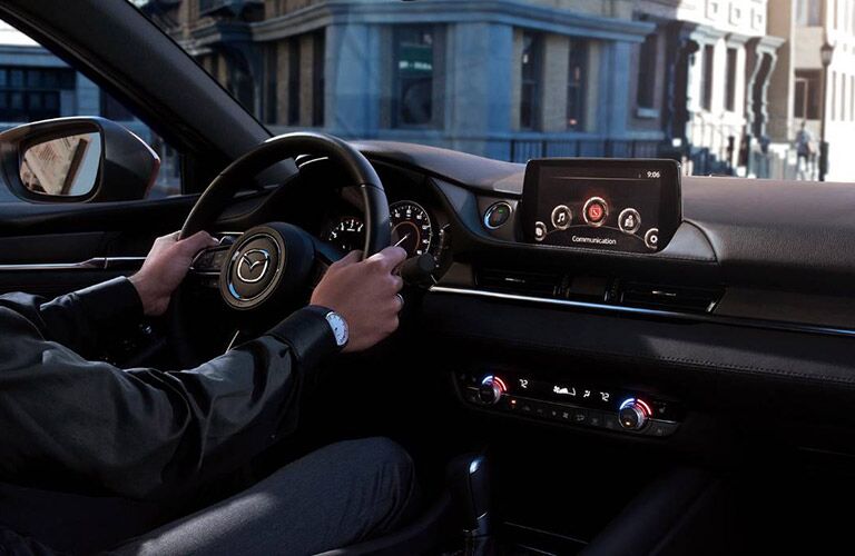 2019 Mazda6 dash man in driver's seat