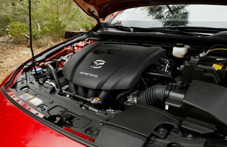 2019 Mazda3 engine under the hood
