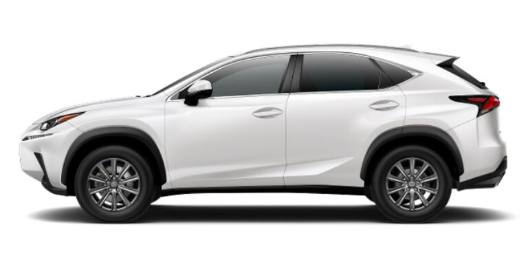 2019 Lexus NX 300 white side view