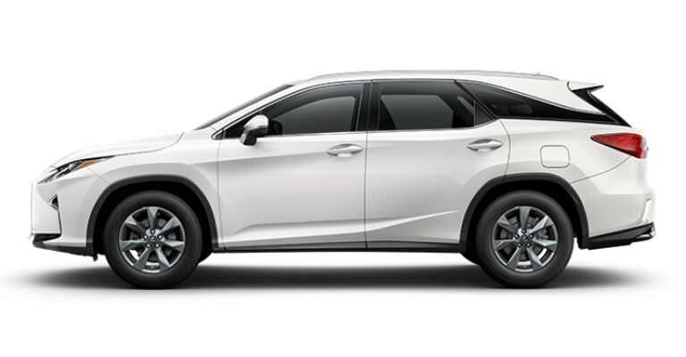2019 Lexus RX 350L white side view