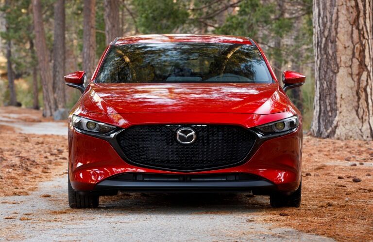 2019 Mazda3 red front view